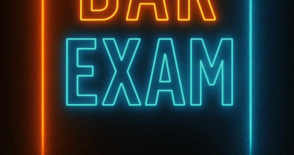 Neon Glow_ Bar Exam Poster